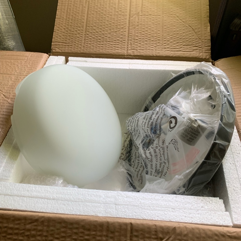 Hunter Brenham 52” ceiling fan globe & kit